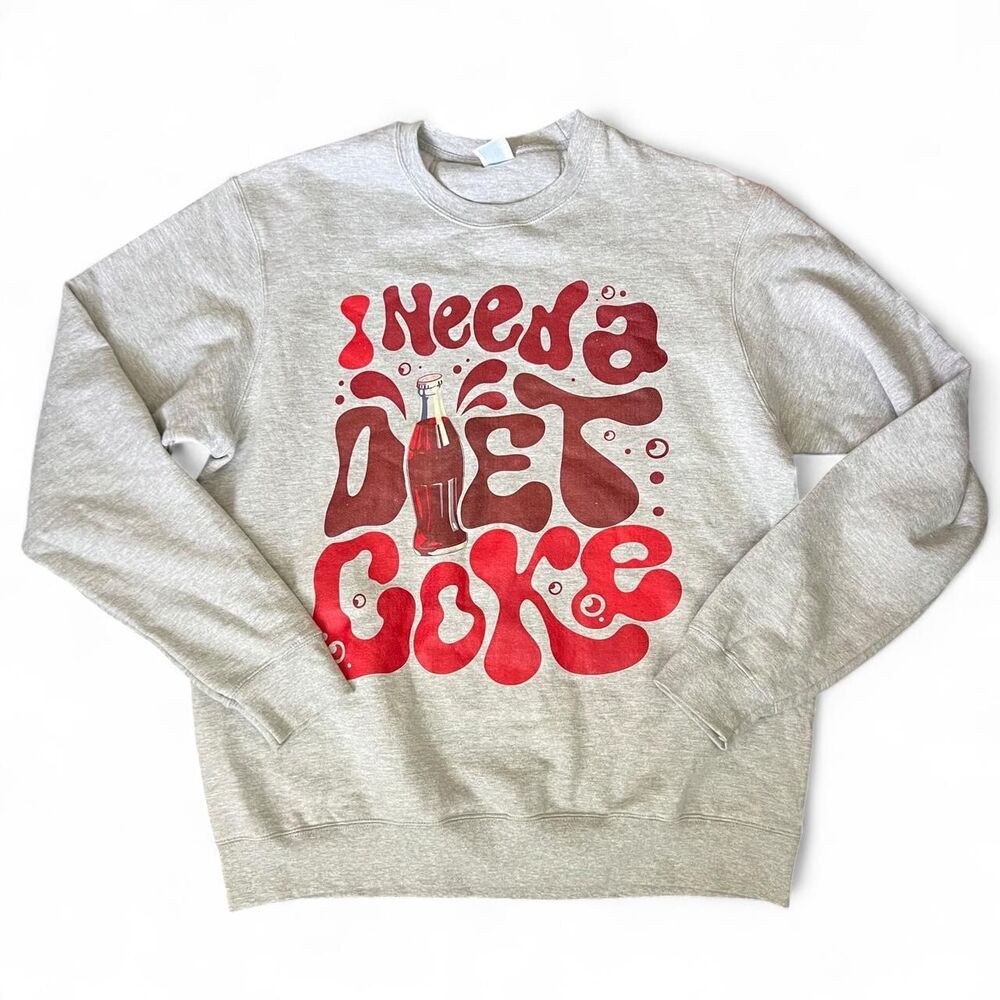 Diet Coke Graphic Women's Grey Sweatshirt